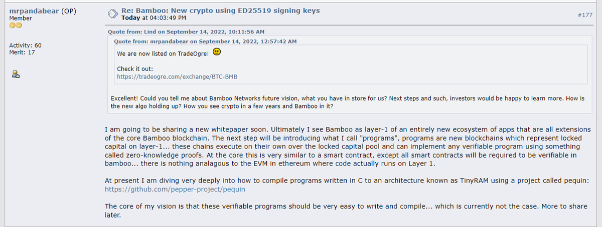 pdn_pandanite's tweet photo. A little sneak peak of where we are headed to.
We wish to create a Bamboo ecosystem, just like real world bamboo forests. 🎍

#cpumining #cryptocurrency #blockchain #crypto #blockchaintechnology #Bamboo #bmbnetwork #Layer2 #Rhizome

Source at: https://t.co/14R1jwlClN https://t.co/TBNWnNvxon