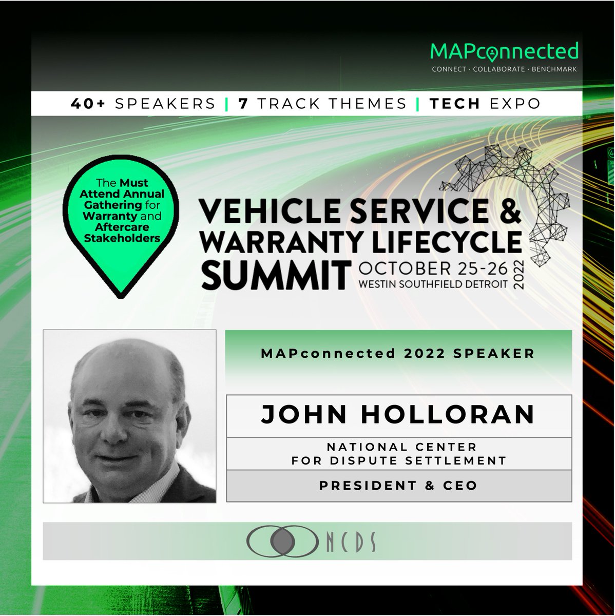 Utilizing An Informal Dispute Settlement Program Can Drive Performance Gains In Customer Service and Owner Retention While Lowering Total Cost at MAPconnected Vehicle Service &amp; Warranty Lifecycle Network Summit.