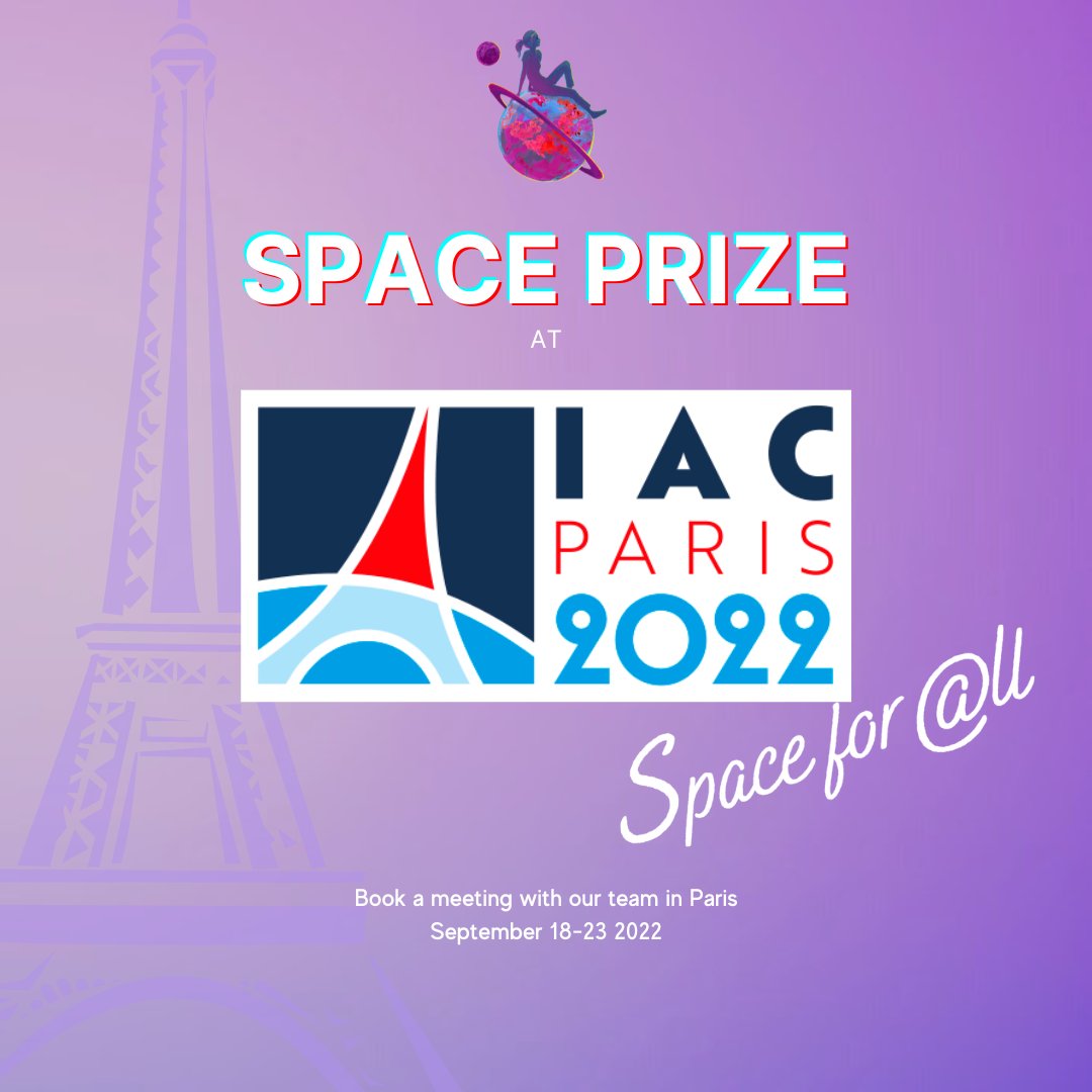 If you are attending #IAC2022 Paris &amp; would like to meet with the Space Prize team or hear more about our Space Prize Challenge &amp; how you can help inspire &amp; empower the next generation to pursue STEM education and explore careers in space, contact us to set up a meeting!