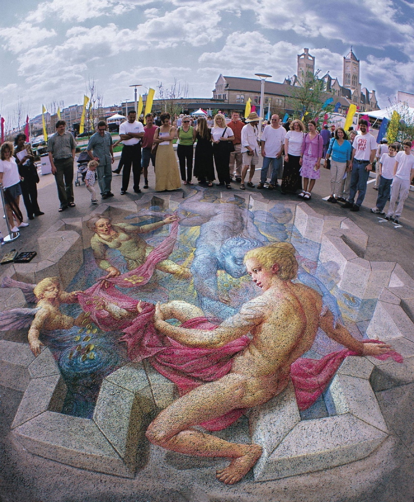 KurtWenner's tweet photo. Danae
The Greek Myth of Danae is brought to life in this 3D image drawn directly on a very rough asphalt surface in Nashville, Tennessee.
#kurtwenner #3dinteractiveart #3dpavementart #3dstreetpainting #3dexhibition #3dmuseum #3dart #3dstreetart #3dchalkart #3dsidewalkart https://t.co/IONVxWeJqd