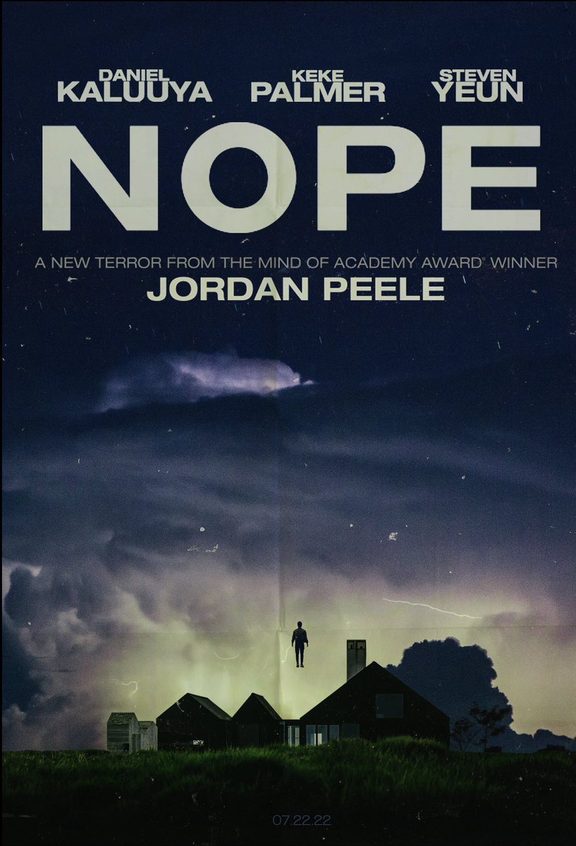 #jordanpeele nous fait son négatif de rencontre du 3ème type avec #nope, et Dieu que c'est génial. Sur la base d'un film de #sf, le réalisateur nous infuse tout ça dans une critique de la société du spectacle, et de l'exploitation animale, que n'aurait pas renié #merianccooper