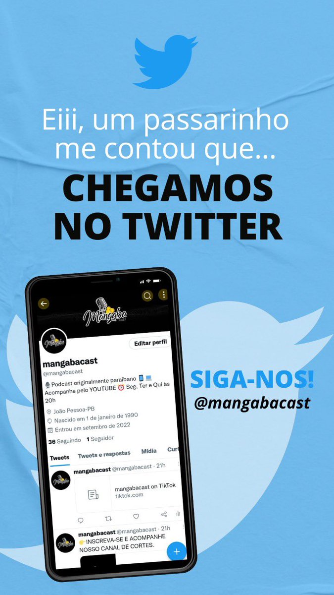 ▶️ Siga o #Mangabacast em todas as redes sociais:

🔴*CANAL OFICIAL*: youtube.com/c/MangabaCast
🟡 *CANAL DE CORTES*: youtube.com/channel/UCB4k2…
🟢 *INSTAGRAM*: instagram.com/mangabacast/
🔵 *TWITTER*: x.com/mangabacast
🟣 *TIKTOK*: tiktok.com/@mangabacast