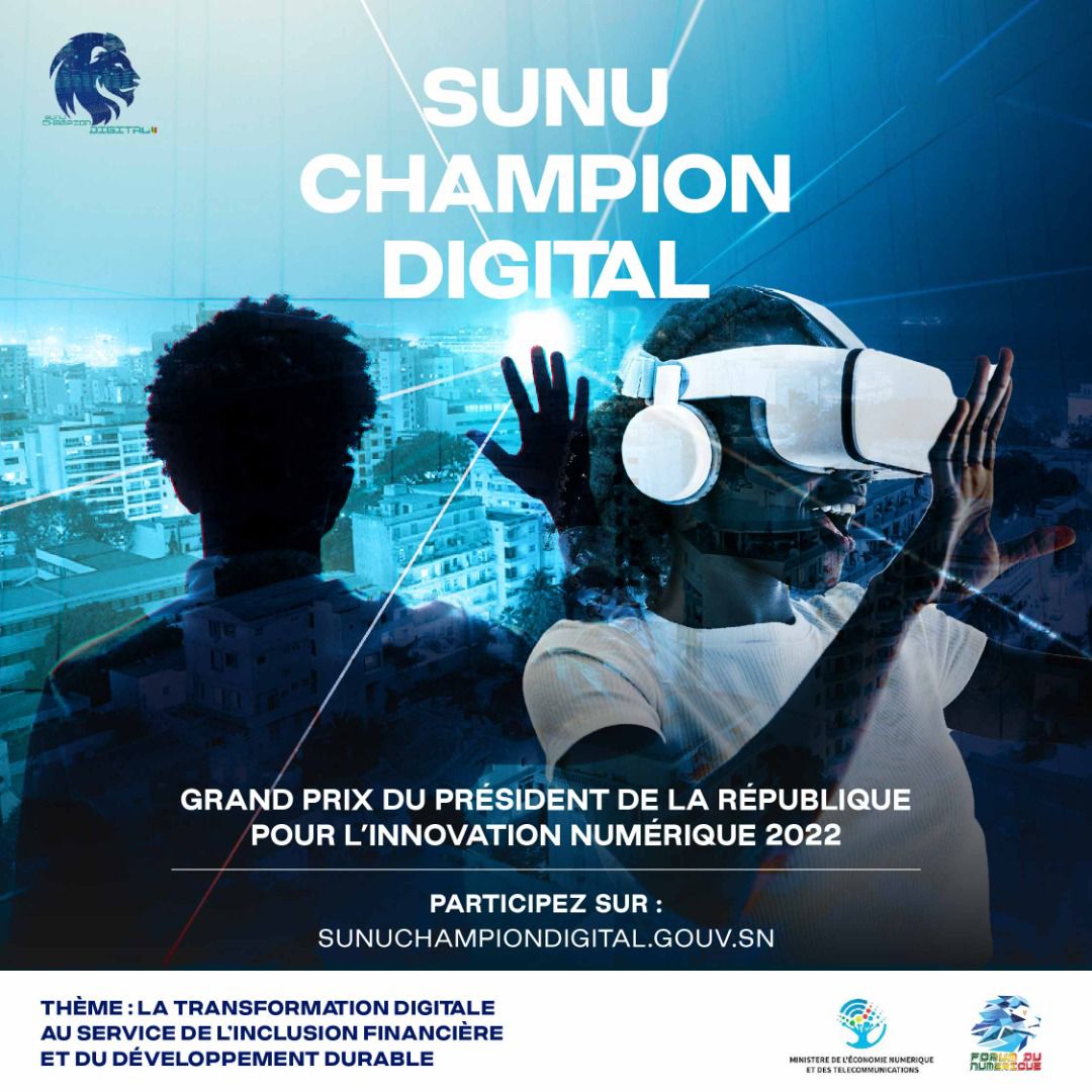ChampionSunu's tweet photo. Les inscriptions pour le GRAND PRIX DU PRÉSIDENT DE LA RÉPUBLIQUE POUR L’INNOVATION NUMÉRIQUE 2022 sont lancées jusqu’au 15 octobre 2022 à 18h.
Lien d’inscription 👇🏾🇸🇳
https://t.co/axd5x23AHs
Bonne chance!
#SUNUCHAMPIONDIGITAL
#FORUMDUNUNERIQUE
#MENT
#GPPRIN
#kebetu https://t.co/PYRr51hHYS