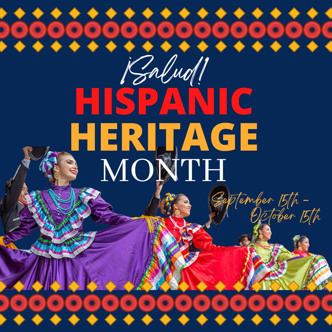 Sisgigroup's tweet photo. Celebrating National Hispanic Herigate Month Starting September 15th through October 15th. The day of September 15 is significant because it is the anniversary of independence for several Latin American countries.  #HispanicHeritageMonth #HHM #Salud #hispanicheritage https://t.co/8TFyz1dviq
