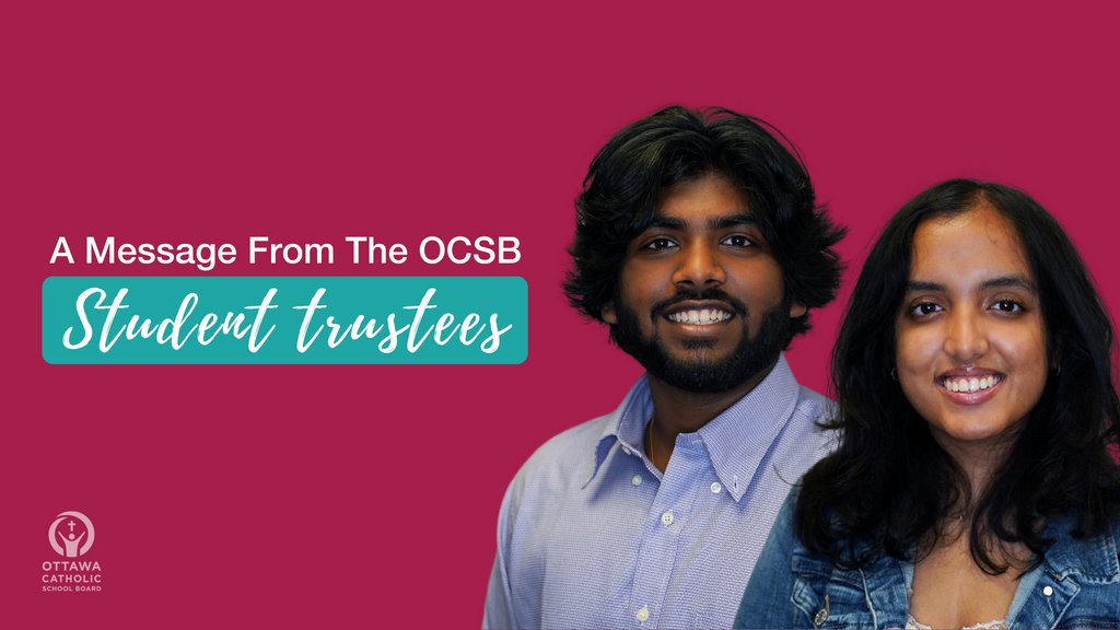 ✨🎒As we wrap up the second week of the 2022-2023 school year, our Student Trustees would like to extend a warm welcome to all OCSB students, parents and staff. 🔗Watch their video message on our website: ocsb.ca/2022/09/15/stu… #ocsbBeCommunity <a href="/ocsbStudents/">OCSB Students</a>