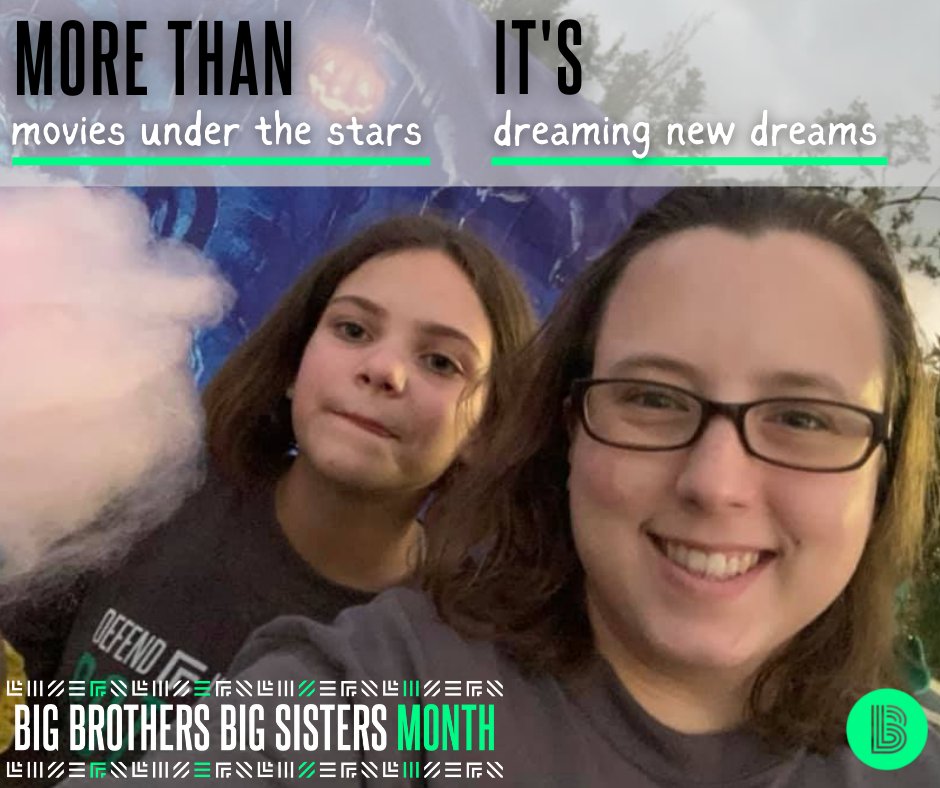 bbbsofswla's tweet photo. Mentorship is more than offering advice to a young person—it creates a lifelong impact for a Big &amp; a Little. In celebration of #BBBSMonth, tell us of a time when a seemingly everyday moment in your BBBS experience meant much more! #BiggerTogether https://t.co/wZkTPYgHW2 https://t.co/OMyfLOsNLt