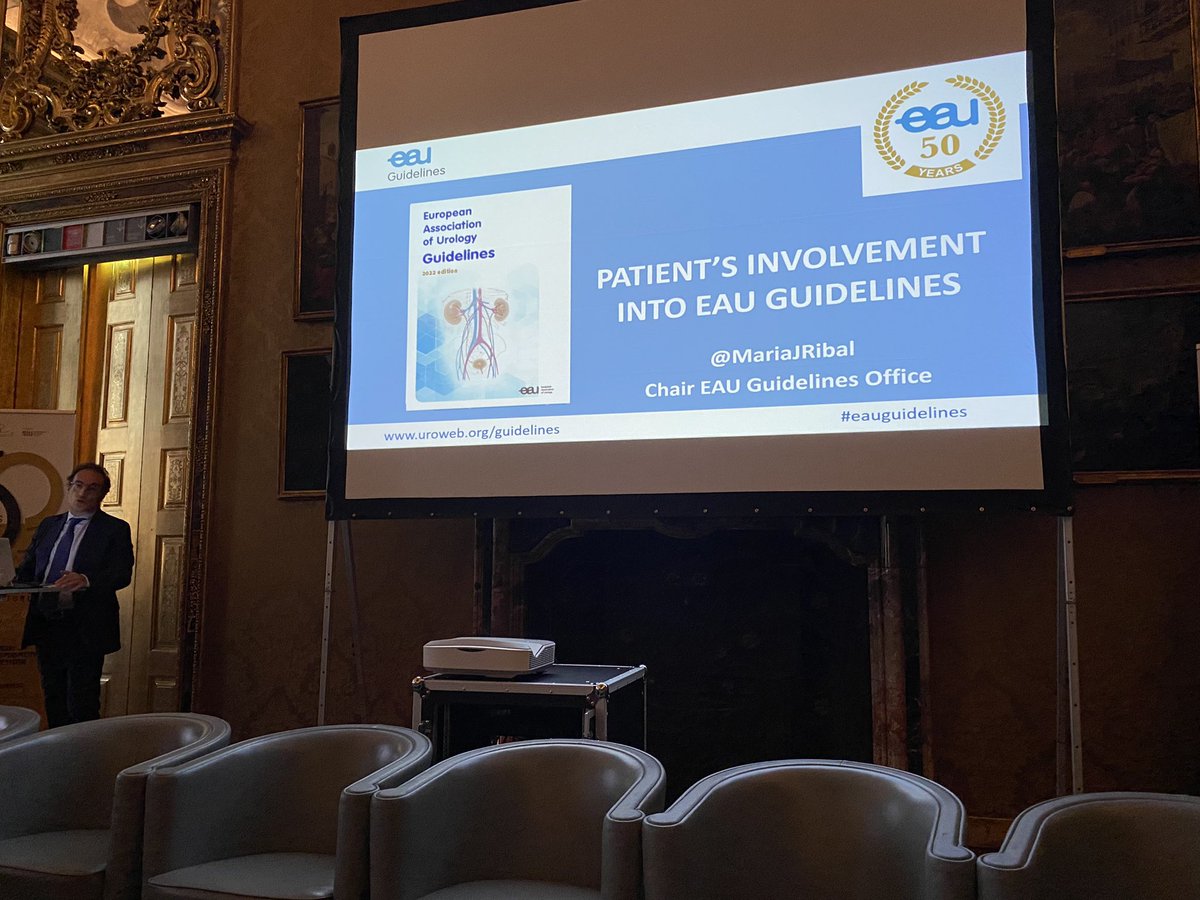 Involving patients into our #eauguidelines is a key element to improve the quality of our recommendations by <a href="/MariaJRibal/">Maria J. Ribal</a>