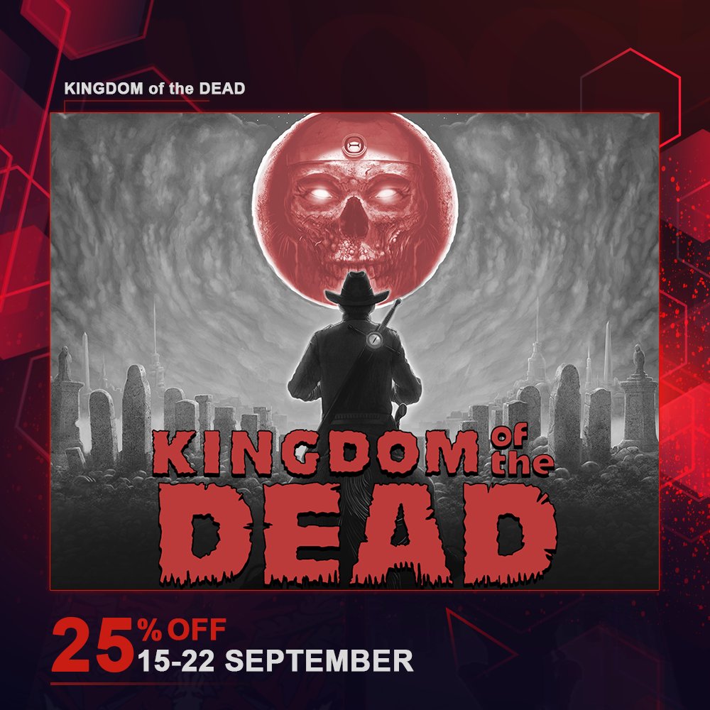 KOTDGAME's tweet photo. Are you still waiting to close the gates of the underworld? 🗝️
This is your chance to #FaceTheDarkness in #KINGDOMoftheDEAD, now 25% off 💀
#SteamDeals https://t.co/FncUe51c3e