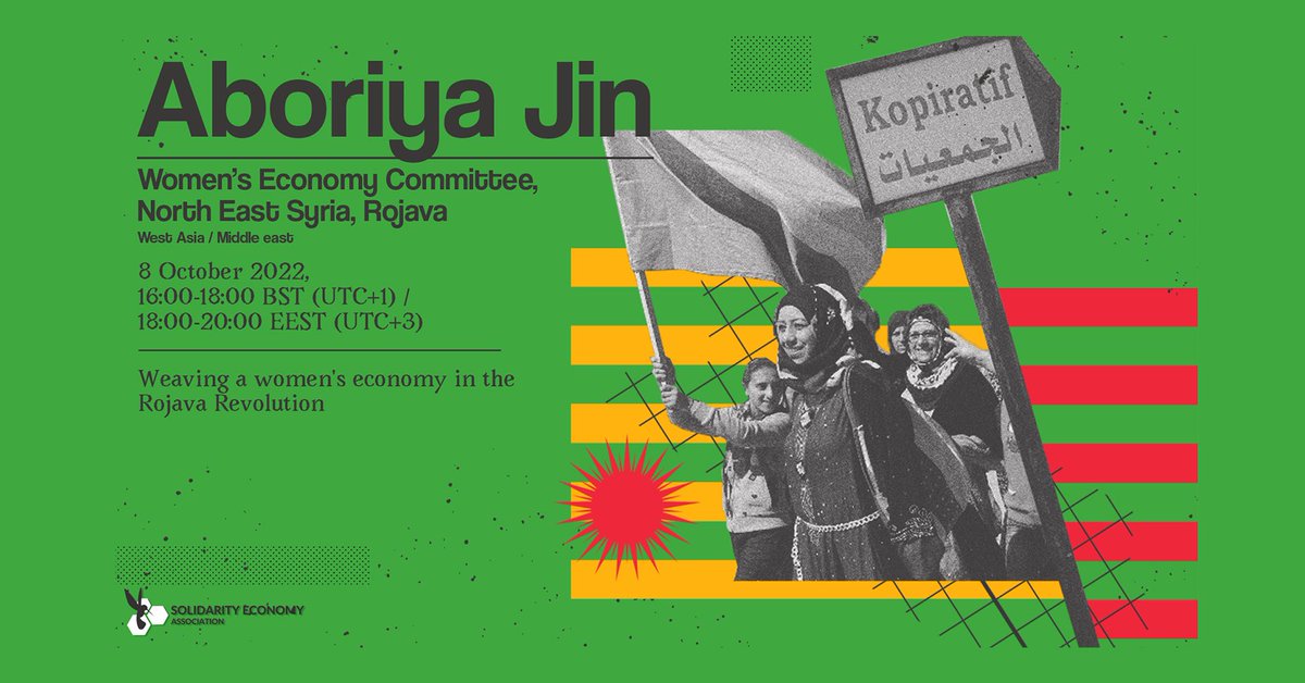 Our next Conversations with Gamechangers event features Aborîya Jin – ‘Women’s Economy’ – a democratic autonomous economic body that’s part of the women’s movement in North and East Syria. 🌈 🌟