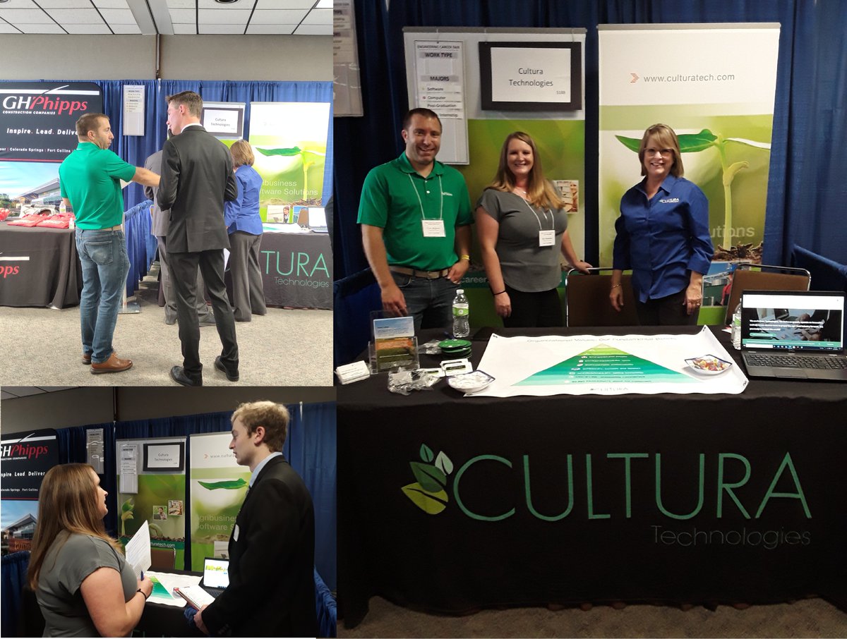 culturatech's tweet photo. Cultura’s recruiting team had a tremendous turnout yesterday at Iowa State University’s College of Engineering Career Fair in Ames. Several engineering and computer science majors are ready to sign with our software companies. Go Cyclones! #IowaState #CulturaTechnologies https://t.co/LJRzuE4Gor