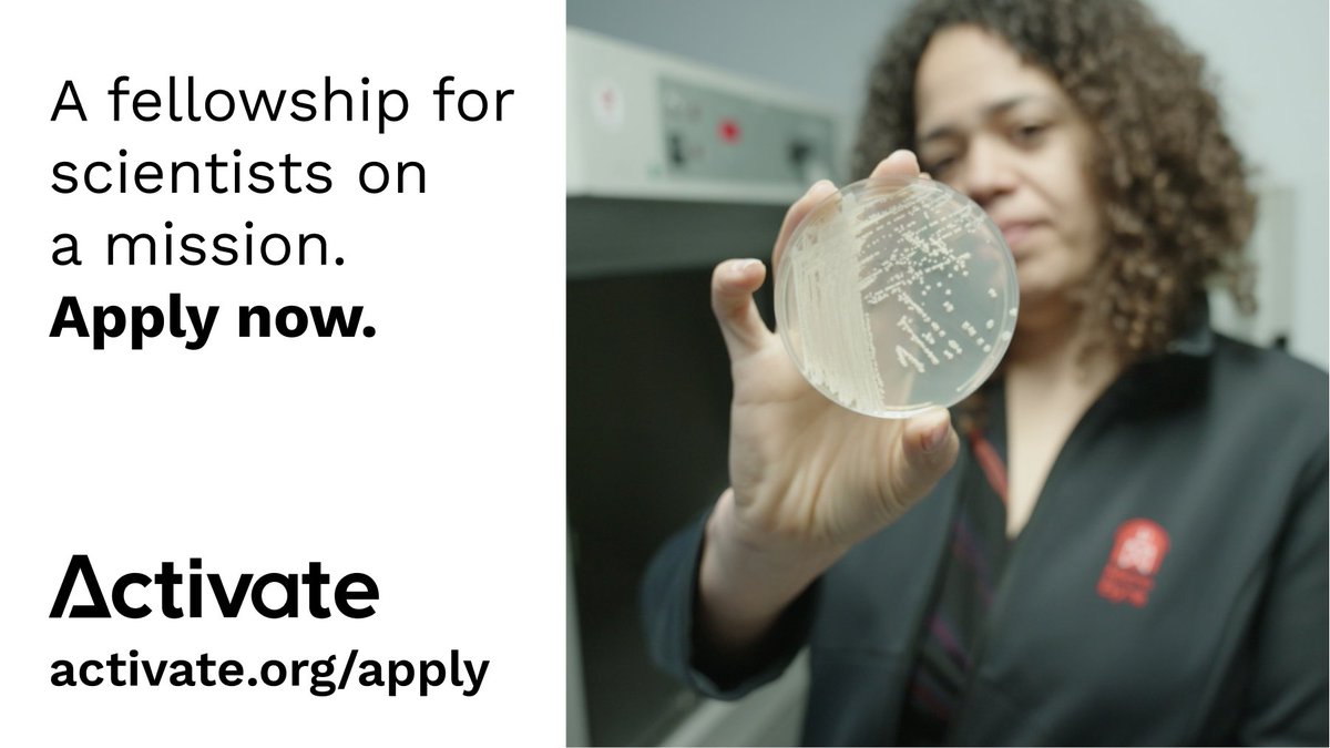 activatefellows's tweet photo. Are you a #ScientistOnAMission to transform the world through science? Applications for Activate Cohort 2023 are now open! Join the fellowship that has transformed over 140 scientists and engineers into founders since 2015: https://t.co/mqUpCTkBMw https://t.co/I384oxKNcl
