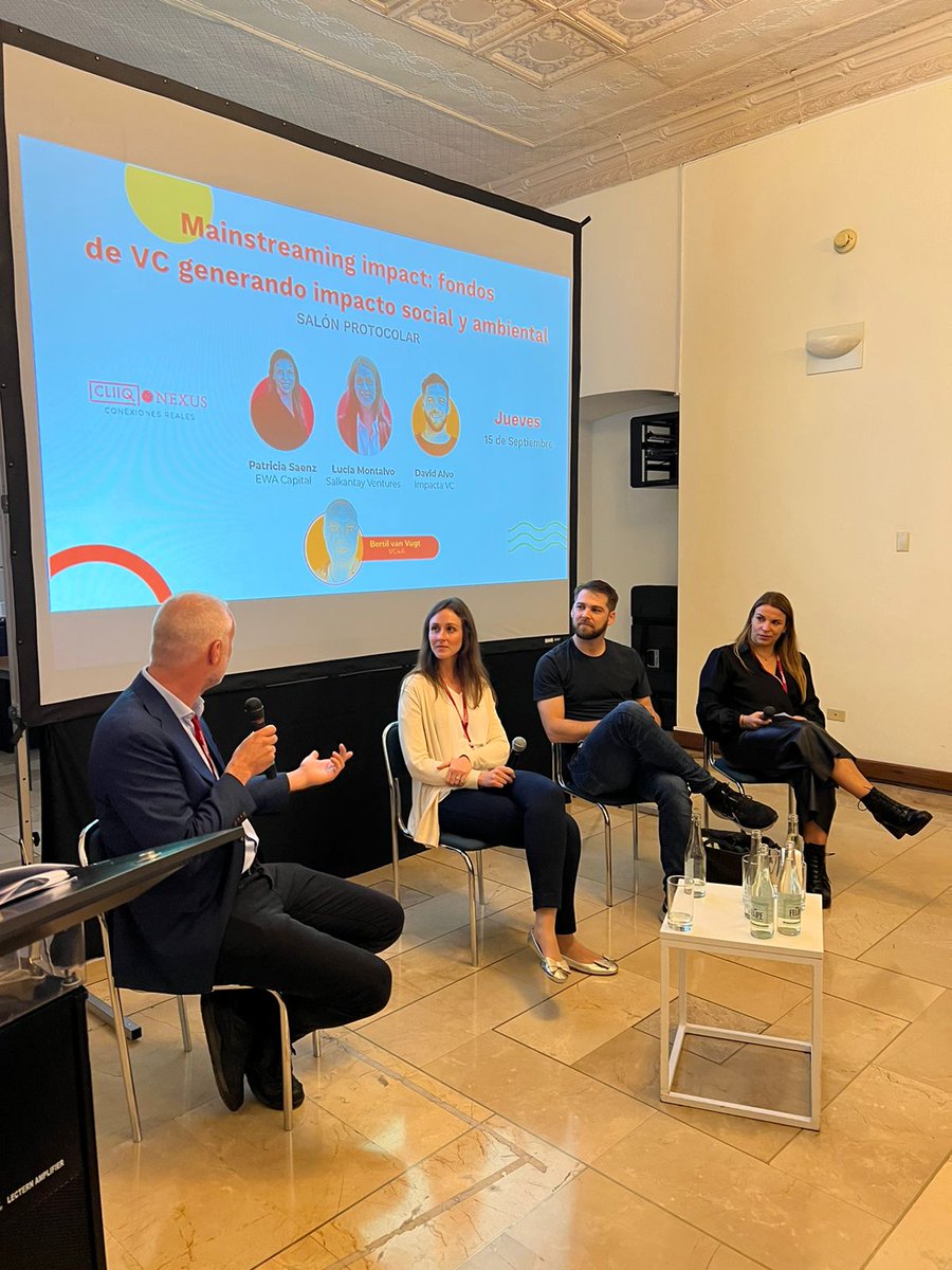 WeInvest4's tweet photo. "Through technology we will really solve the biggest problems of our society with the highest positive impacts for the region" WeInvesters @lmontalvocastro  &amp; @patsaenz2016 at #CLIIQ Nexus, held at Quito, Ecuador, organized by @IMPAQTOec !!! https://t.co/QUuovJBXzb