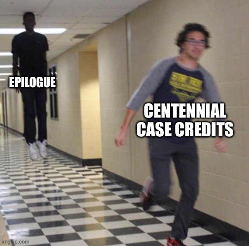 Lord_Thantus's tweet photo. I finished The Centennial Case: A Shijima Story last night and I was stuck in a 2-hour office meeting this morning and it gave my brain too much time to think and make memes about this game

These have heavy spoilers, PLEASE GO PLAY IT SO YOU CAN LAUGH AT THEM

#CentennialCase https://t.co/ucR804GJTO