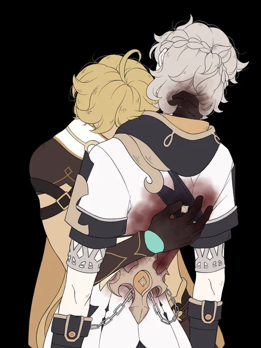 // blood....."I don't want something beautiful, I want something uglyBecause beautiful has an end."they're so romantic but like. in a really tragic and anxiety-inducing way#genshinimpact #albether #aebedo 