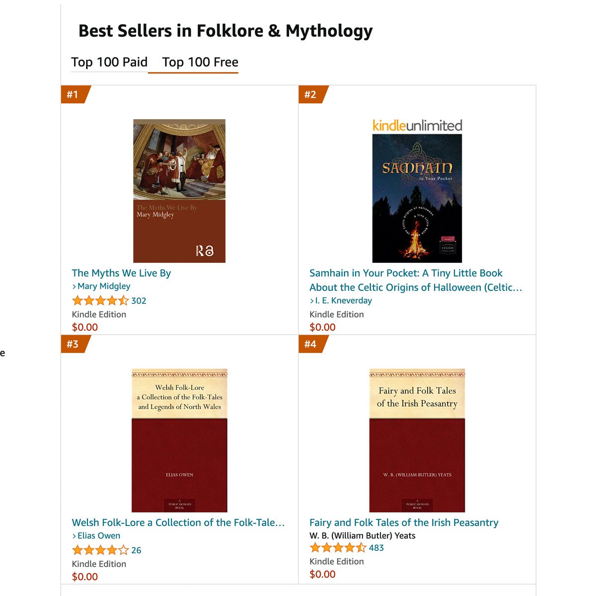 kneverday's tweet photo. ok last tweet about this today I promise...just had to call out that my new book (#Samhain in Your Pocket) is currently ahead of a book by W.B. Yeats on the kindle top 100 free book list:

https://t.co/WHxVEq84TF 

In your face, Yeats! https://t.co/8v8pNk0rgg