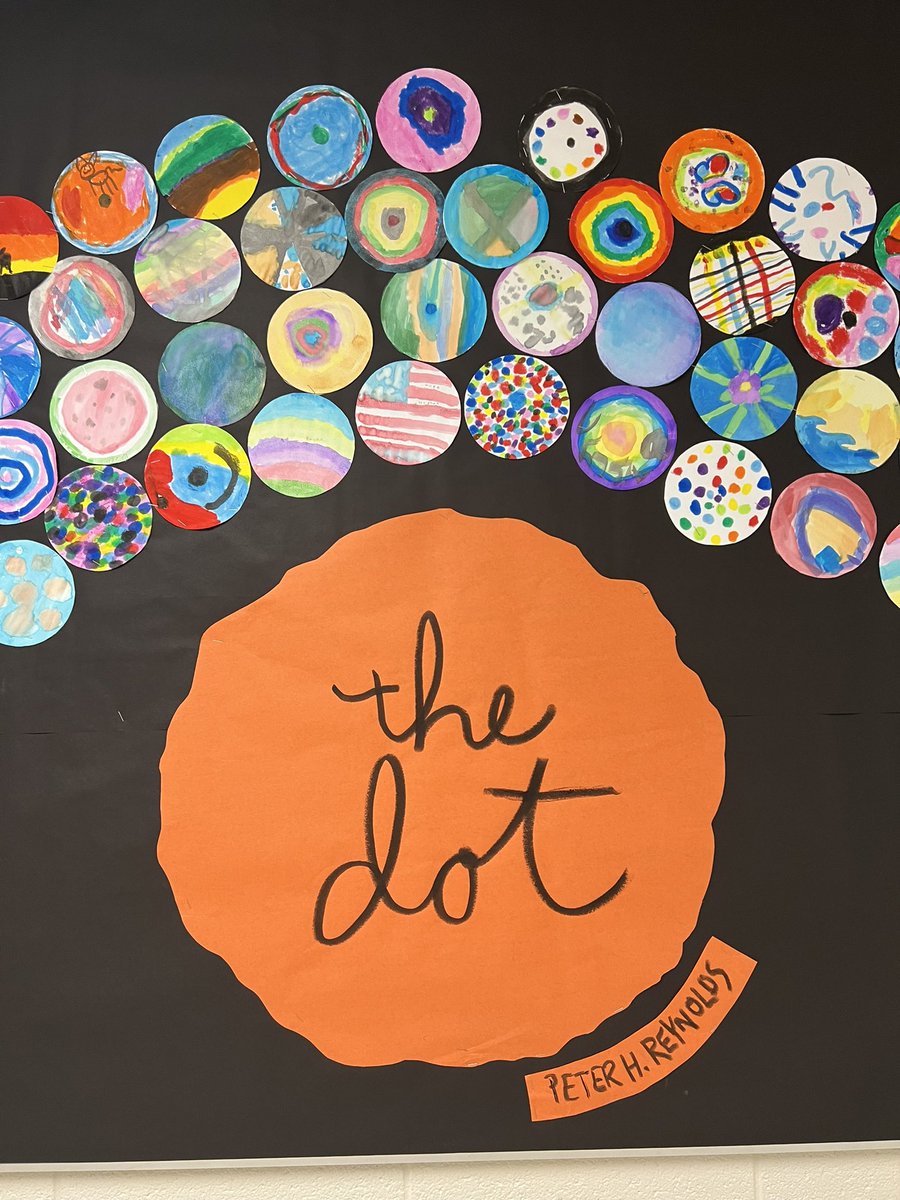 tifray10's tweet photo. Yay for #InternationalDotDay ! Favorite quote heard today “Let’s see where this dot takes me.” Such a fun library lesson with @quivervision and @Novel_Effect and of course an awesome book!!#PocaPreK5 #library #libraryK5 https://t.co/G5rXMjnAiB