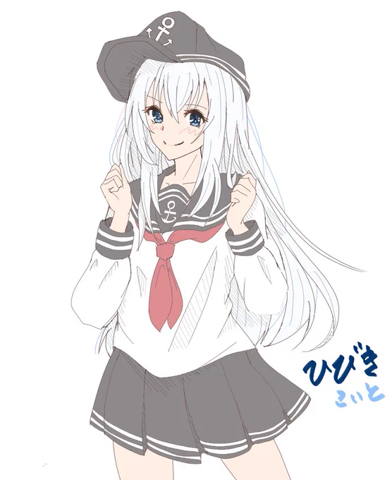 ひびたん!#艦これ版深夜の真剣お絵描き60分一本勝負#艦これ版真剣お絵描き60分一本勝負_20220915 #艦これ #響 