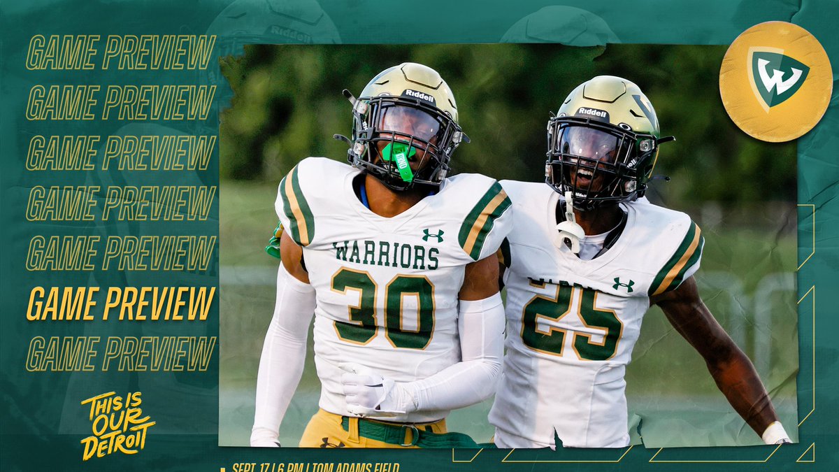 #WarriorFB: Football Prepares for Tough Test Against Wisconsin-La Crosse

bit.ly/3eTGLrU

#ThisIsOurDetroit