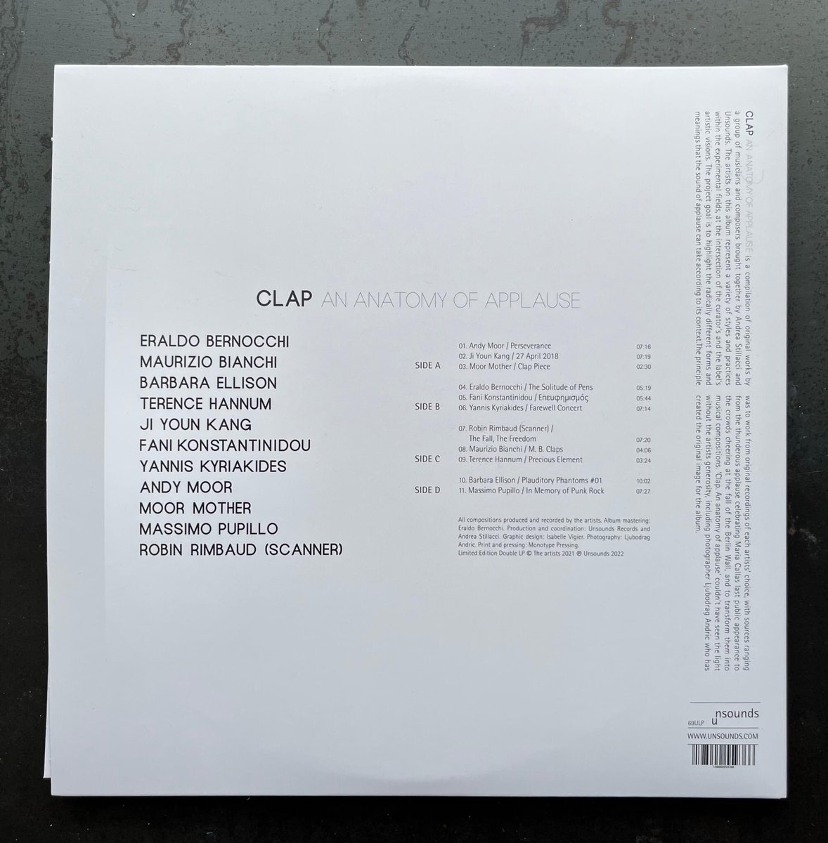 fankon's tweet photo. *OUT NOW*
CLAP. An Anatomy Of Applause

My "Eπευφημισμóς" is included in (and especially made for) this thematic, double-LP compilation among pieces by favourite artists.

Get your copy now on https://t.co/dIAqq60ofV https://t.co/7iA7i7ibIl
