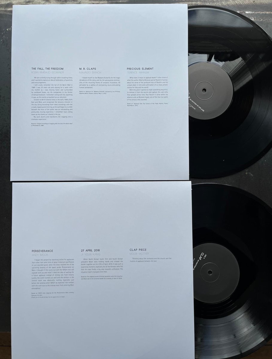 *OUT NOW*
CLAP. An Anatomy Of Applause

My "Eπευφημισμóς" is included in (and especially made for) this thematic, double-LP compilation among pieces by favourite artists.

Get your copy now on unsounds.com