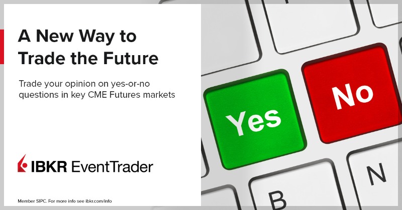 IBKR's tweet photo. IBKR EventTrader - Trade on where daily CME futures prices will close