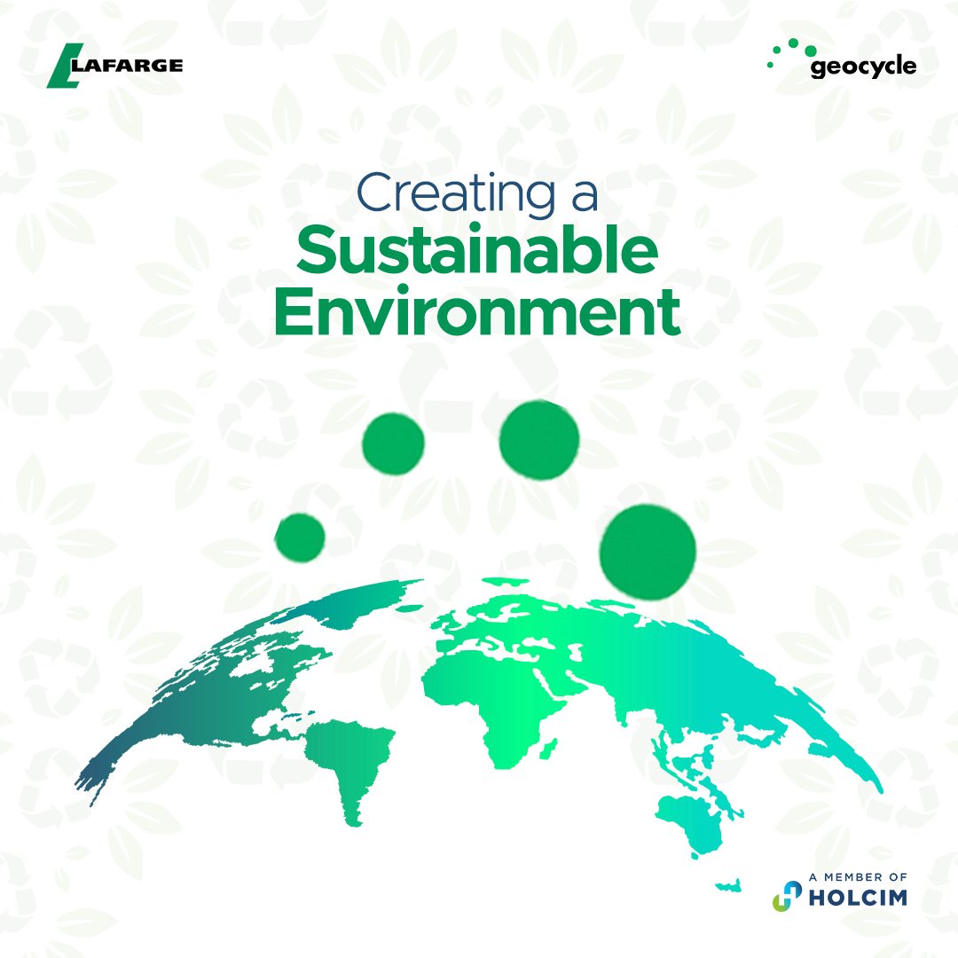 HBMNigeria's tweet photo. Geocycle is expanding its sustainable waste management solutions year on year and is contributing to a cleaner environment and supporting hundreds of employment opportunities along the value chains of waste management.
#LafargeAfrica #ThinkGeocycle #GeocycleWeek
#OnlyOneEarth https://t.co/KCCRjOvbGa