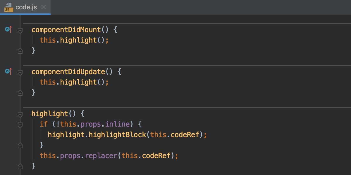 WebStormIDE's tweet image. #WebStormTip: Improve code readability

Tick the &apos;Show method separators&apos; box in Preferences/Settings | Editor | General | Appearance to make it easier to read the code – method separators will show up between functions and class methods.