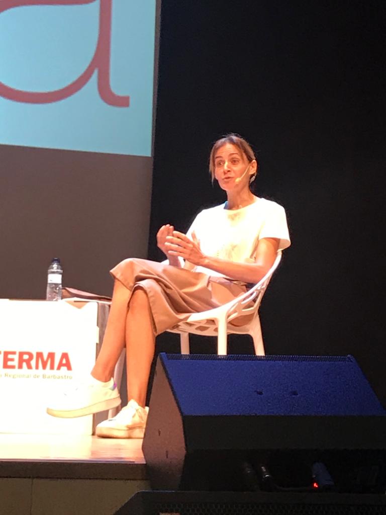 Amephu's tweet photo. Natalia Gracia @eltrasiego en el panel de empresas innovadoras #FermaInnova @AytoBarbastro https://t.co/O0eWomIbHW