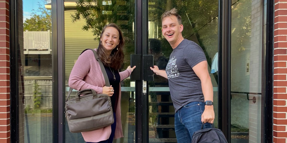 gaiaproject's tweet photo. Yesterday Anna-Lee and Travis visited the Atlantica Centre for Energy in Saint John to talk about what we do in #NewBrunswick schools and share more about our #GreenExperts program! https://t.co/1mw1r72bwr