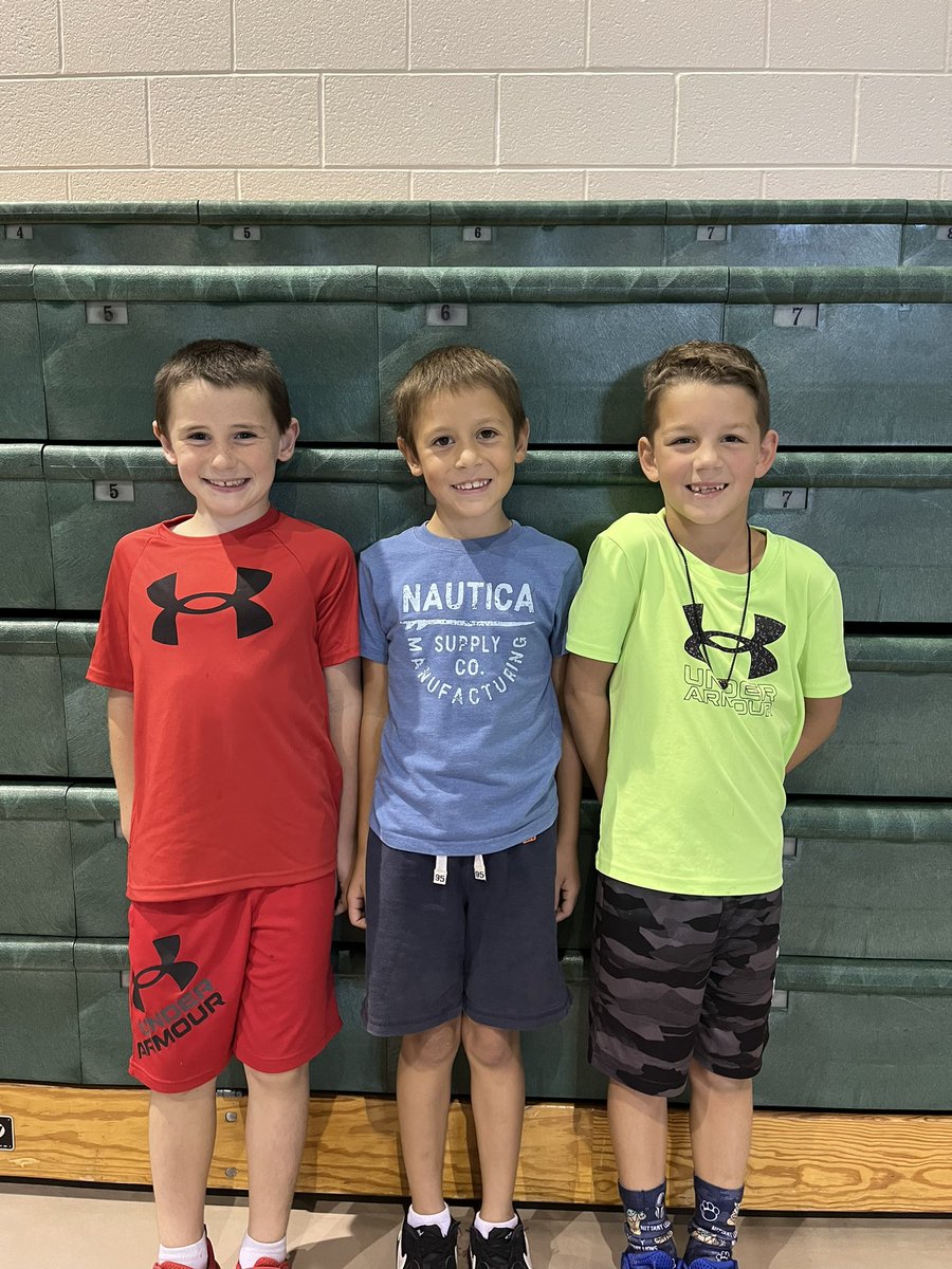 Logan Hitz (3:44), Nathaniel Bomgardner (3:46), &amp; Chase Pendrick (5:06) go 1-2-3 in the 1/2 mile for Mrs Iceman’s 2nd grade class! With future CCHS runners like this, I might not ever retire 😁
