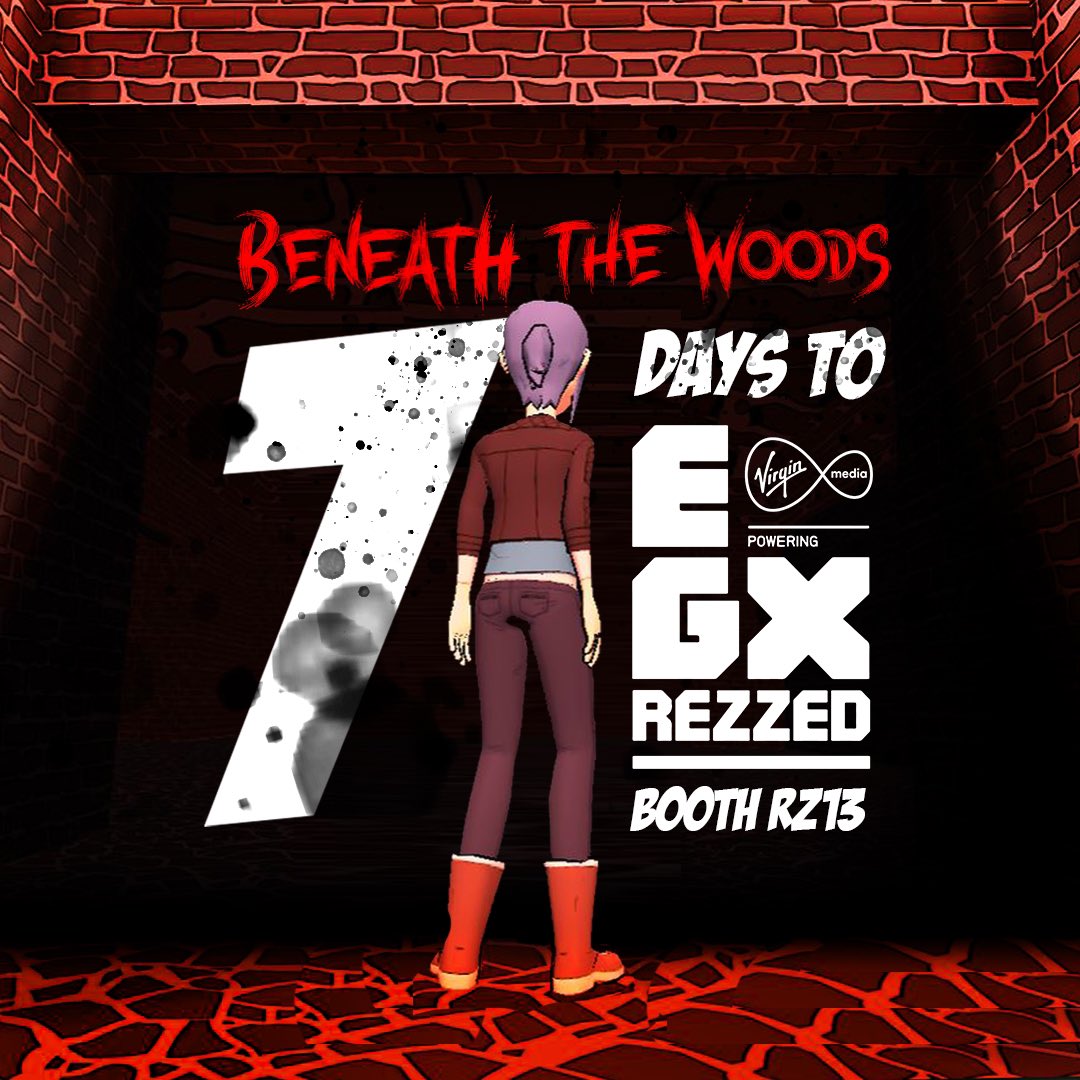 🍂 The countdown begins! 7 days before you get to play #BeneathTheWoodsGame at <a href="/EGX/">EGX</a>!!!
  
 #indiegame #IndieGameDev #indiegamedeveloper #videogames #indiegames #videogames #horrorgame #indiegaming #illustration #artwork #indiegamestudio #unity #pcgaming #pcgame
