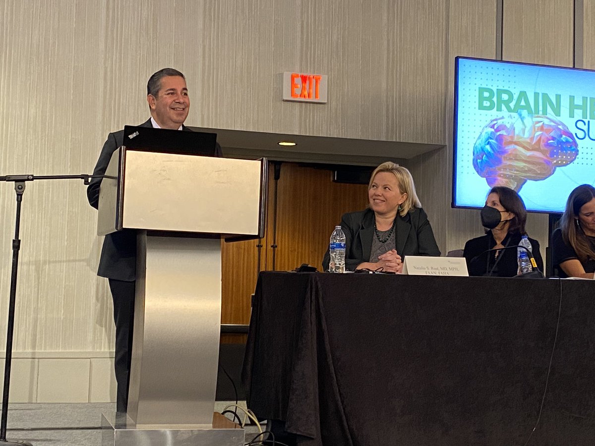 Thank you to Senator Ben Ray Lujan, stroke survivor and brain health advocate, for your encouraging words and invigorating charge for more equitable #BrainHealth on this inagural #BrainHealthDay @AANmember #AANAdvocacy @nsanar @OrlyA