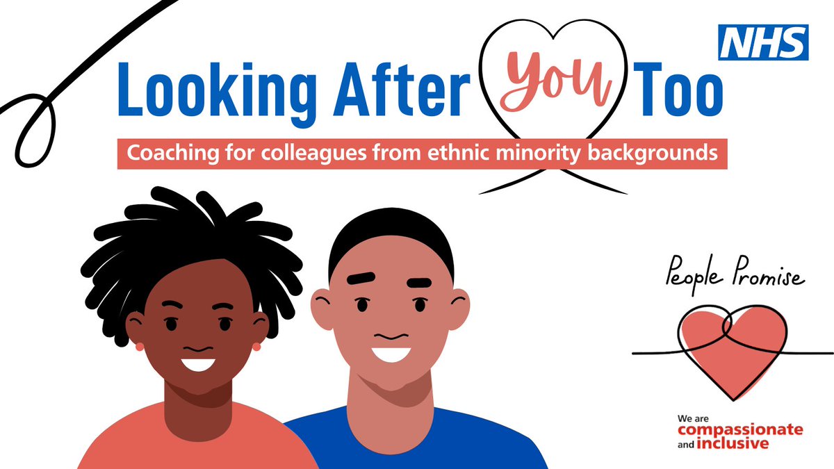 Looking After You Too coaching is an individual support offer for #OurNHSPeople from ethnic minority backgrounds. It provides a safe, confidential space to talk about whatever you are experiencing, ensuring that your wellbeing remains a priority: bit.ly/3qfKGlk