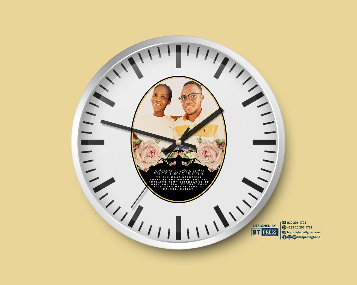 BTpressGH's tweet photo. Something that will make you always check the Time!
:
#Branding #Souvenirs #WallClock https://t.co/rTE28nFu6o