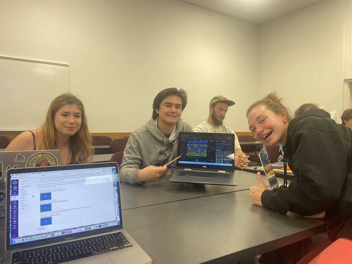 marissagoodmann's tweet photo. Haley, Nick, Chloe, and I believe everyone should get the treatment they need! #equity #educ200 #01FA22 https://t.co/bpnEp5vUXe