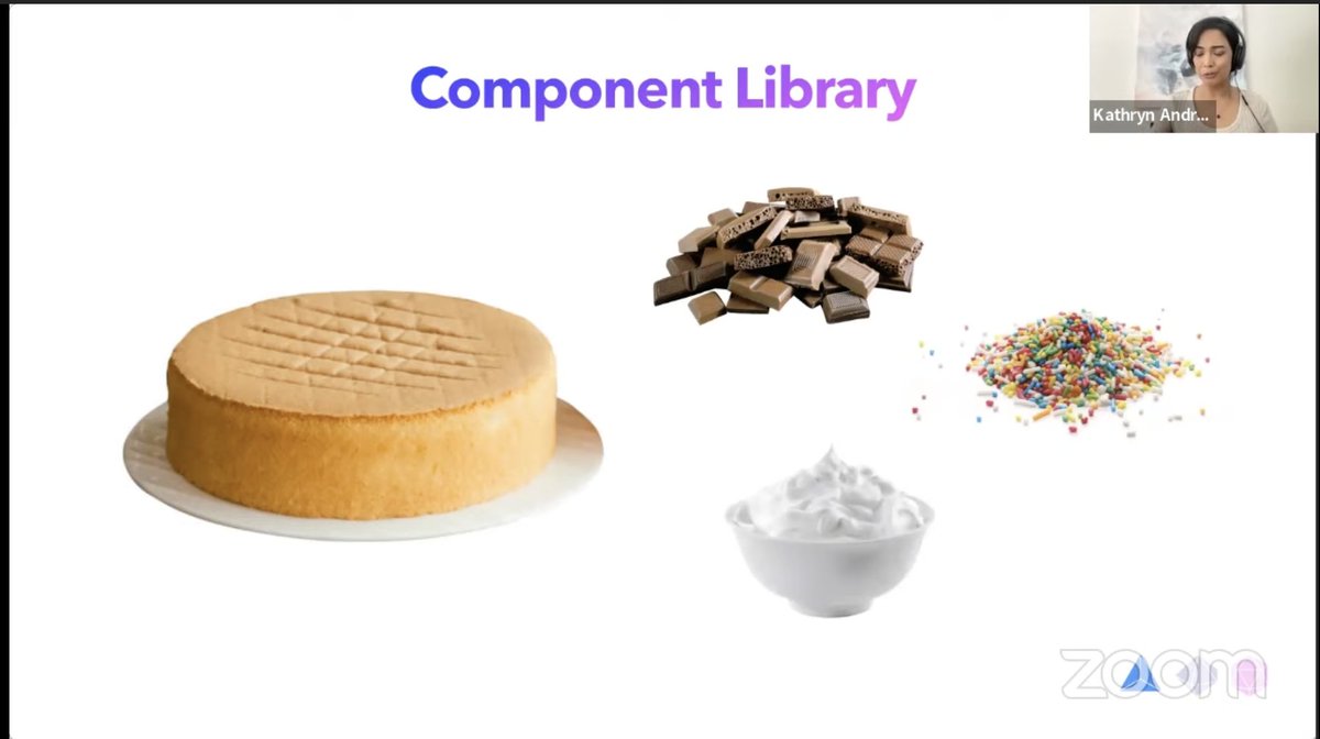 DSLconf's tweet photo. A DESIGN SYSTEM IS LIKE BAKING A CAKE.

'Design Systems: What, Why and How of our Playground' - @katdevz (Software Engineer, Candy) and @yanaDevTech (Software Engineer, YLD)

Tune in on the Livestream now: https://t.co/JqDf9XwZ2t

#DesignSystemsLondon #DSL #designsystems https://t.co/QaS6eHovwG