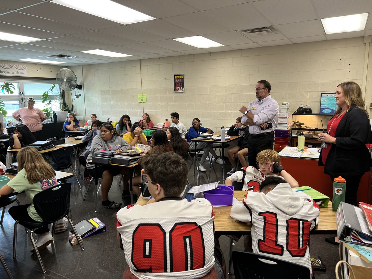 Thank you to FCSD BOE member Scott Clark for taking the time to visit @fcsdnorth and @fcsdcreekside! #FairfieldPride