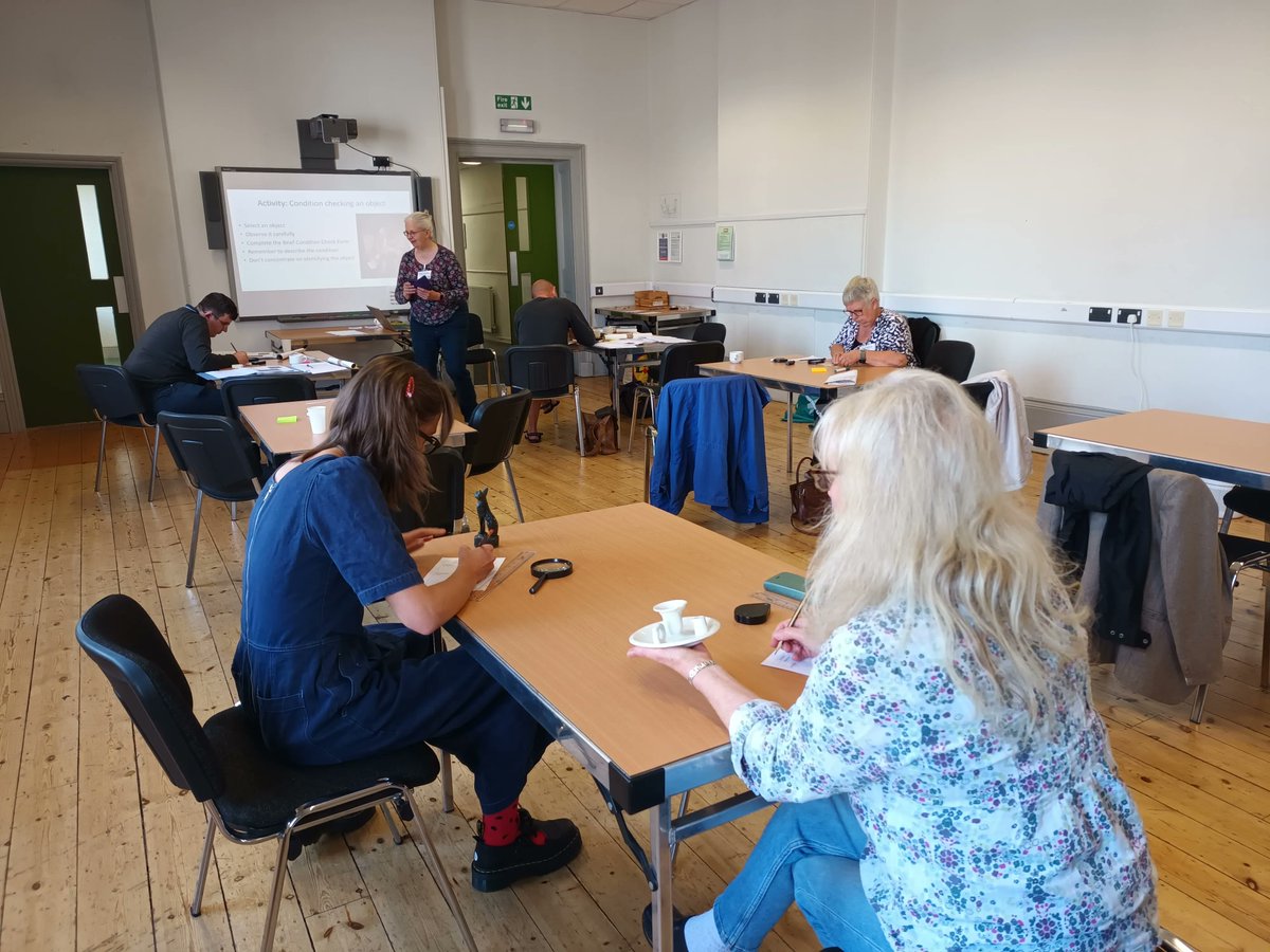 swmuseums's tweet photo. Thank you to everyone yesterday who attended the first week of our four part Collections Care Advanced course π π π This week's focus was on caring for metals and hazards in collections, here's some of our delegates getting familiar with condition reports π #MuseumsTwitter https://t.co/YK0rpF7jQP