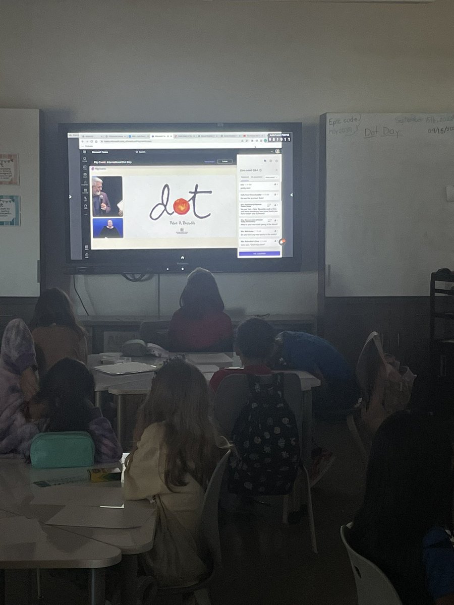 LaraFierro_ECES's tweet photo. Celebrating Dot Day @YenthayO #DuranComets #GoEPISD #EPISDProud https://t.co/C64OsJcTj6