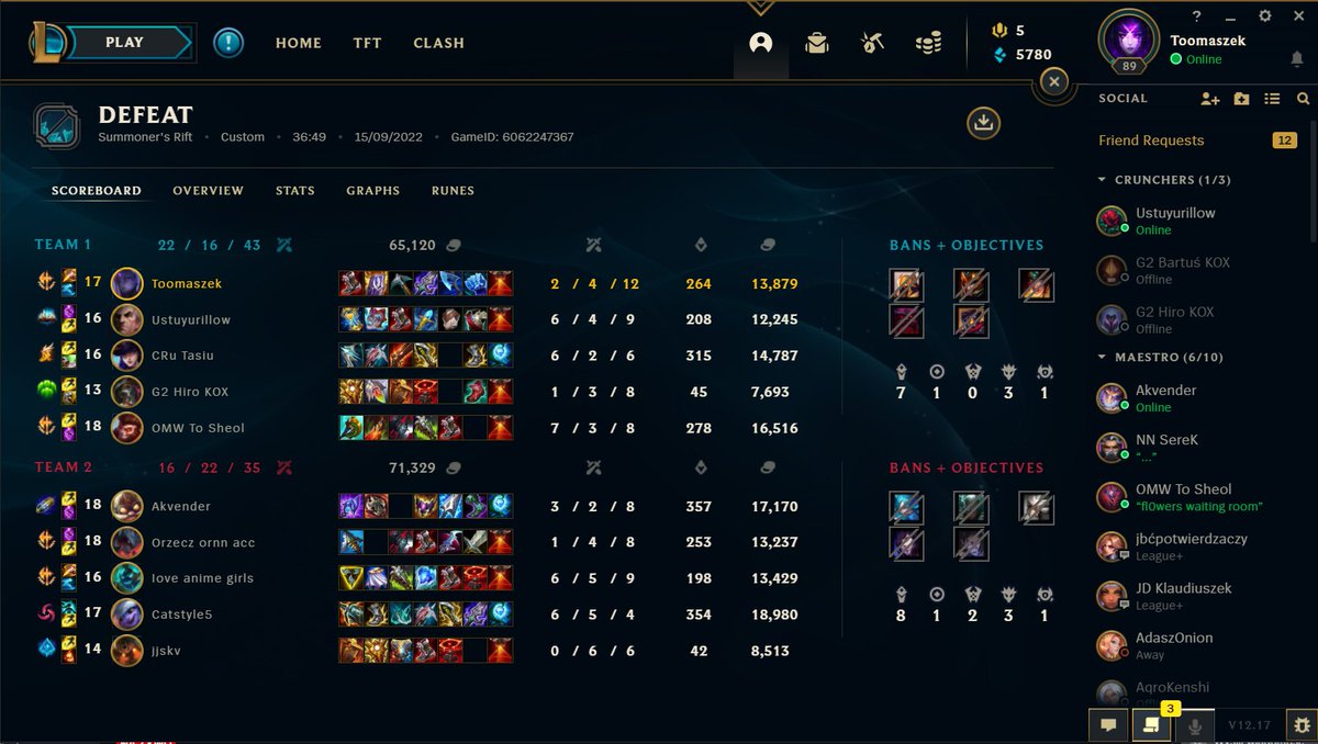 TomaszekImmune's tweet photo. Powrót do grania w lola
1:1 na @ElementalistPL  w @FoxEsportLeague. Fajne gierki ale w pierwszej giga incydent na baronie.
Wynik fajny, ale next time mam nadzieje że będzie lepiej https://t.co/Zn5vtnmDF3