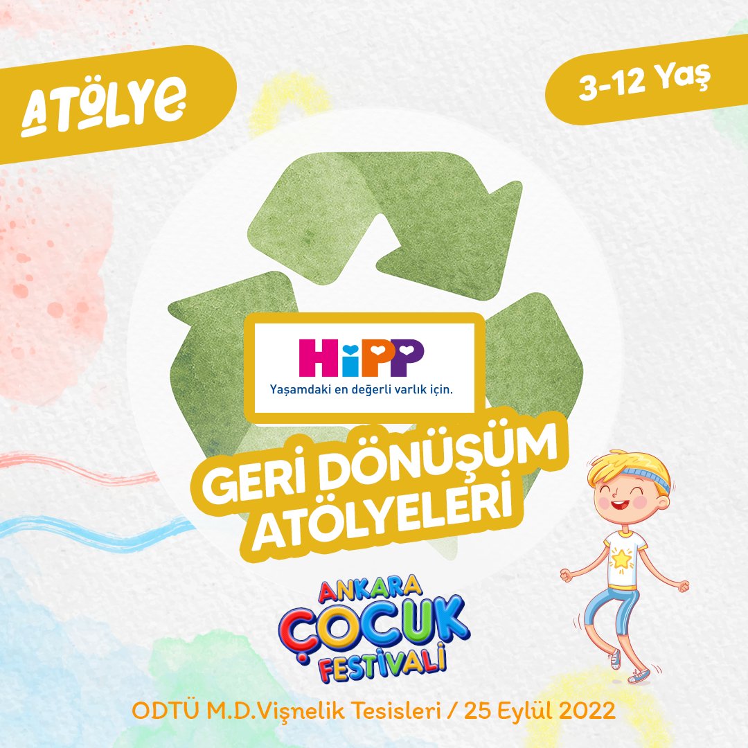 Çocukların atık diye kenara bıraktığımız ürünlerden eğlenceli kar küreleri, kumbaralar, takılar, çantalar tasarlarken el becerilerini geliştirecekleri ve geri dönüşüm bilinci kazanacakları geri dönüşüm atölyeleri Ankara Çocuk Festivali'nde..
♻️♻️♻️
@hipp_turkiye