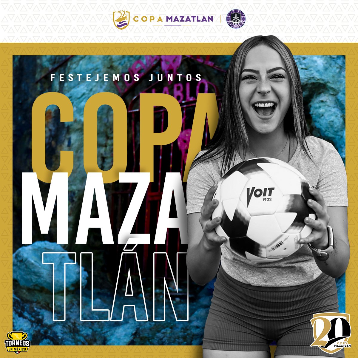 CopaMazatlan's tweet photo. 𝐅𝐞𝐬𝐭𝐞𝐣𝐞𝐦𝐨𝐬 𝐣𝐮𝐧𝐭𝐨𝐬 𝐥𝐚 𝐯𝐢𝐠é𝐬𝐢𝐦𝐚 𝐞𝐝𝐢𝐜𝐢ó𝐧 𝐝𝐞 Copa Mazatlán 2⃣0⃣🏆🥇⚽🎊💯
.
📲 Envía WhatsApp al 𝟲𝟲 𝟵𝟭 𝟱𝟴 𝟬𝟬 𝟬𝟴 ó haciendo click: https://t.co/6HCJEk78O1

20ma Copa Mazatlán / Mazatlán F.C. Noviembre 2022 🐙🏟⚽🏆🇲🇽 🏝
#CopaMazatlán #Fútbol https://t.co/cJPAYVtYAa