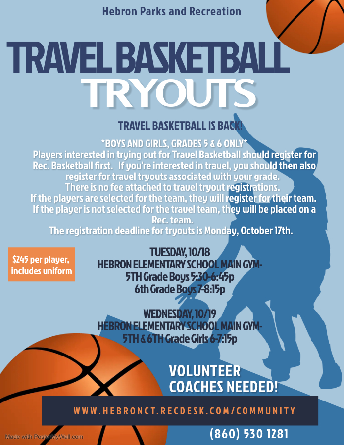 HebronCTRec's tweet image. Youth Basketball registration is now open!  🏀
Visit hebronct.recdesk.com/community to register!