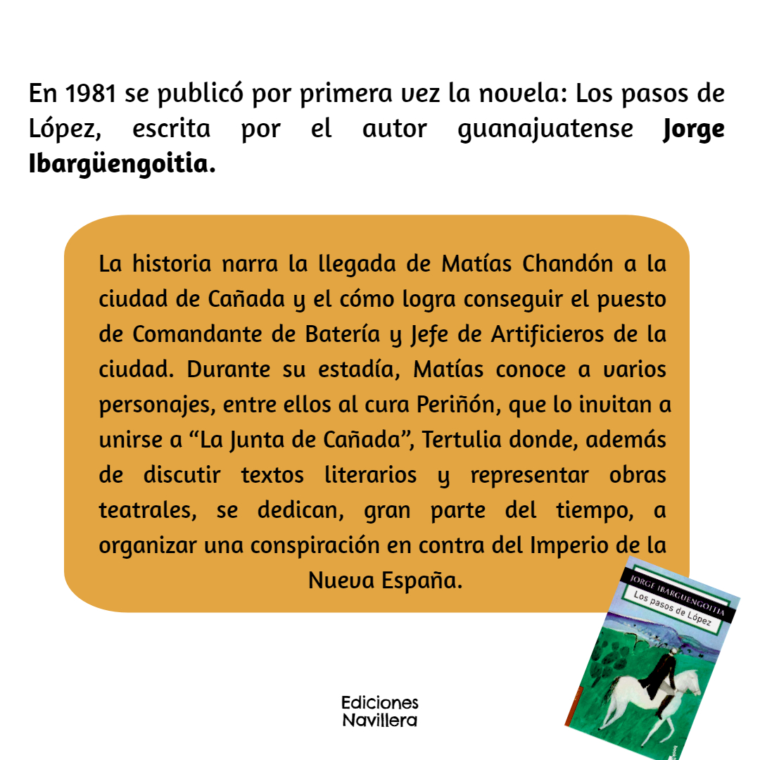 NavilleraMX's tweet photo. ¡Viva México! y ¡Viva la literatura mexicana! Los Pasos de López es la novela que les recomendamos leer para celebrar esta fecha.
#Navillera #EdicionesNavillera #15deseptiembre #JorgeIbargüengoitia #LosPasosdeLópez #VivaMéxico https://t.co/MoPsNAvr85