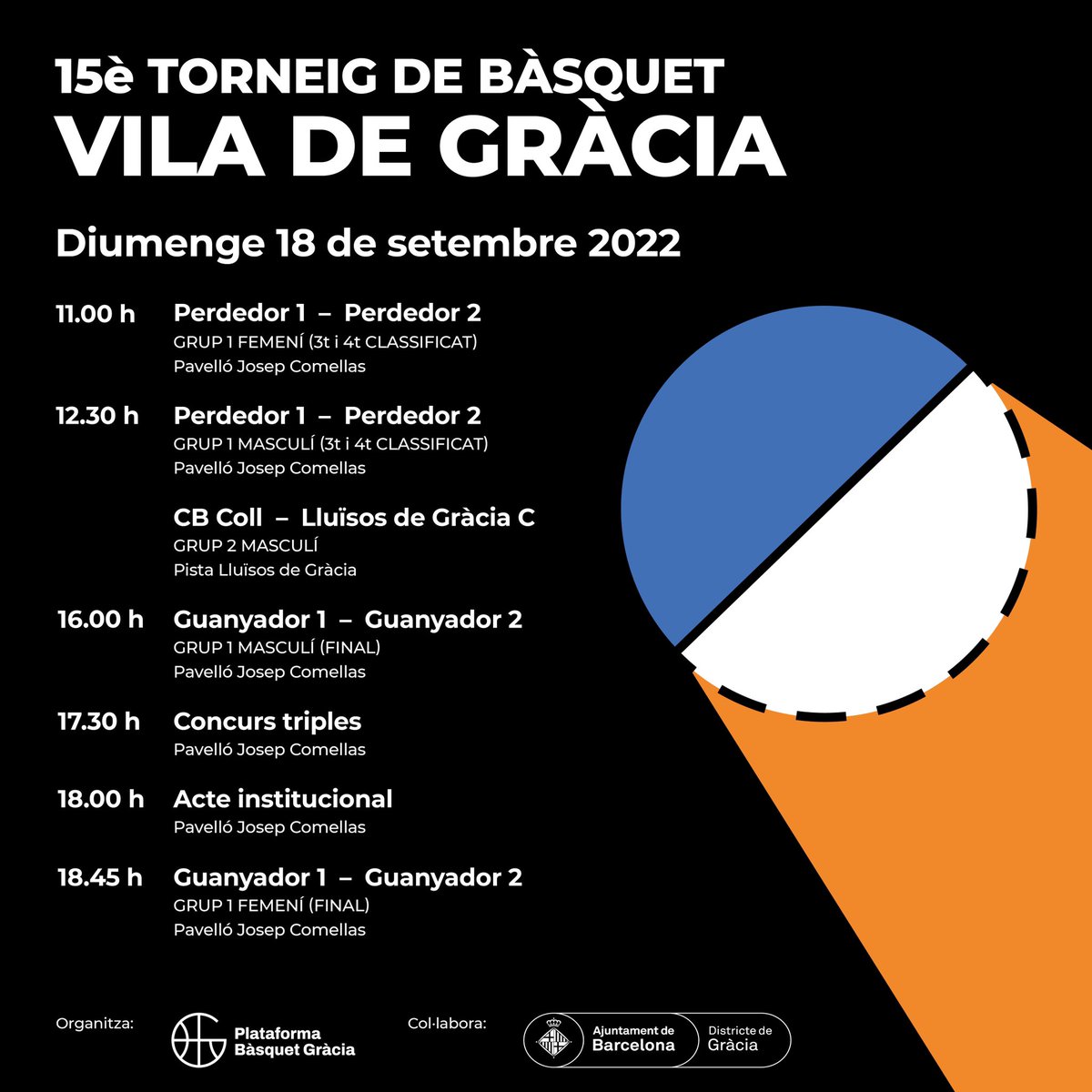 safaclaror's tweet photo. Cap de setmana de torneig pel #SenAMasc i el #SenAFem que disputen el 15è Torneig Vila de Gràcia 🏆🏀
⛹🏻 #SenAMasc
📅 17/09
⌚️ 11:00h
🆚 @btclaret
⛹🏻♀️ #SenAFem
📅 17/09
⌚️ 18:15h
🆚 @VGBasquet
#SafaClaror | #ForçaSafa https://t.co/m8WzKvw5ZY