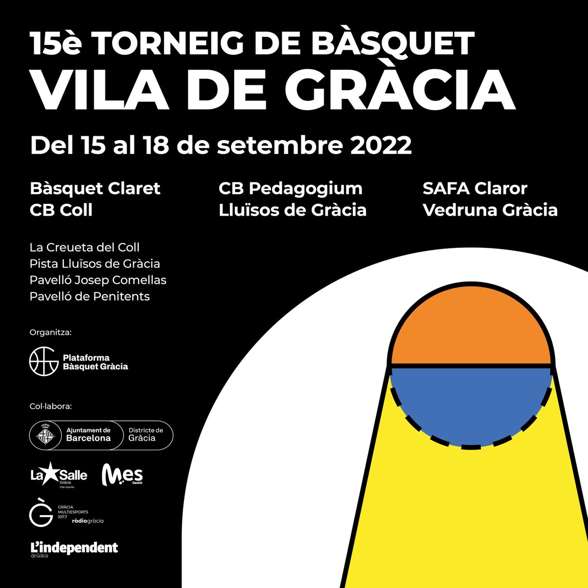 safaclaror's tweet photo. Cap de setmana de torneig pel #SenAMasc i el #SenAFem que disputen el 15è Torneig Vila de Gràcia 🏆🏀
⛹🏻 #SenAMasc
📅 17/09
⌚️ 11:00h
🆚 @btclaret
⛹🏻♀️ #SenAFem
📅 17/09
⌚️ 18:15h
🆚 @VGBasquet
#SafaClaror | #ForçaSafa https://t.co/m8WzKvw5ZY