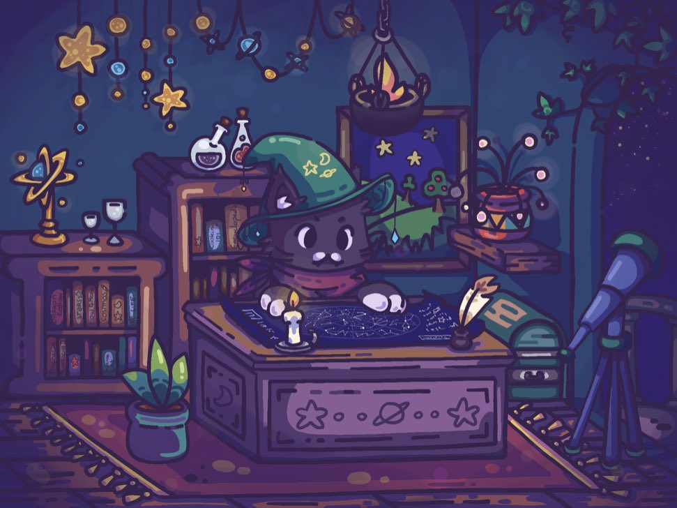 Randokittie's tweet photo. Hello fam🖤🌙
Check on my lovely banner this cutie I got👇🏻

How come so much cuteness??🙀🙀🙀💫

From the great artist @exe_ciel 
#NFT #NFTs #nftart #OpenSeaNFT #opensea https://t.co/jeJLFuswmh