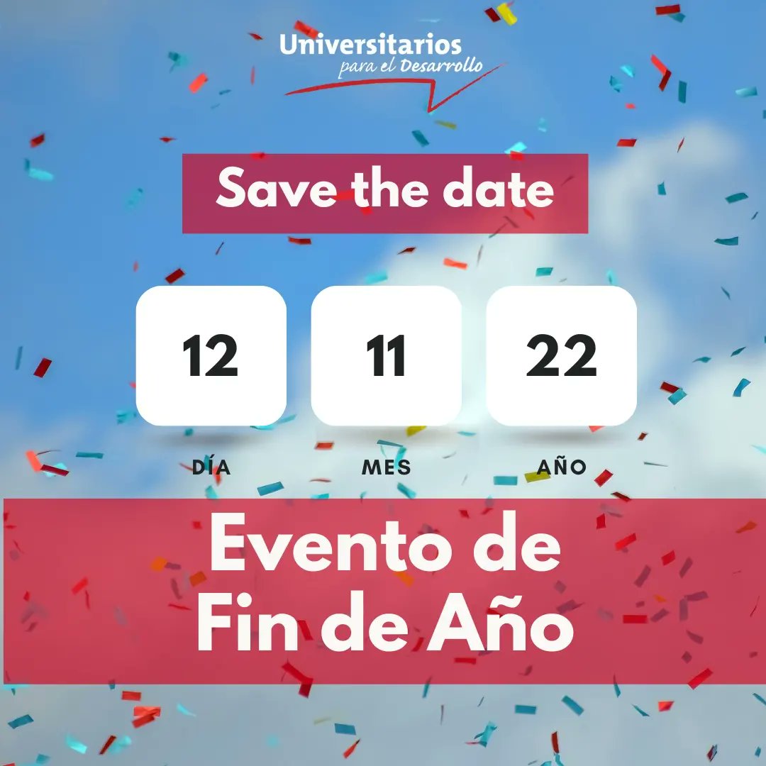 UPDesarrollo's tweet photo. Se viene... Se viene...🥂🍾
Antes que arranque el mundial, reservate la fecha para nuestro evento de fin de año a beneficio de nuestros proyectos de transformación social en Barracas y la Villa 21-24.¡Te esperamos!
 #barracas #impactosocial #transformacionsocial #eventofindeaño https://t.co/pruao6y2zN