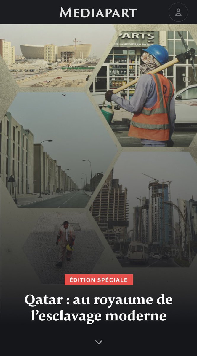 Qatar: au royaume de l’esclavage moderne. Édition spéciale sur <a href="/Mediapart/">Mediapart</a> à 2 mois du “mondial de la honte” à l’occasion de la publication du 1er volet de mon enquête sur le voyage en enfer des millions de travailleurs migrants surexploités jusqu’à la mort mediapart.fr/journal/intern…