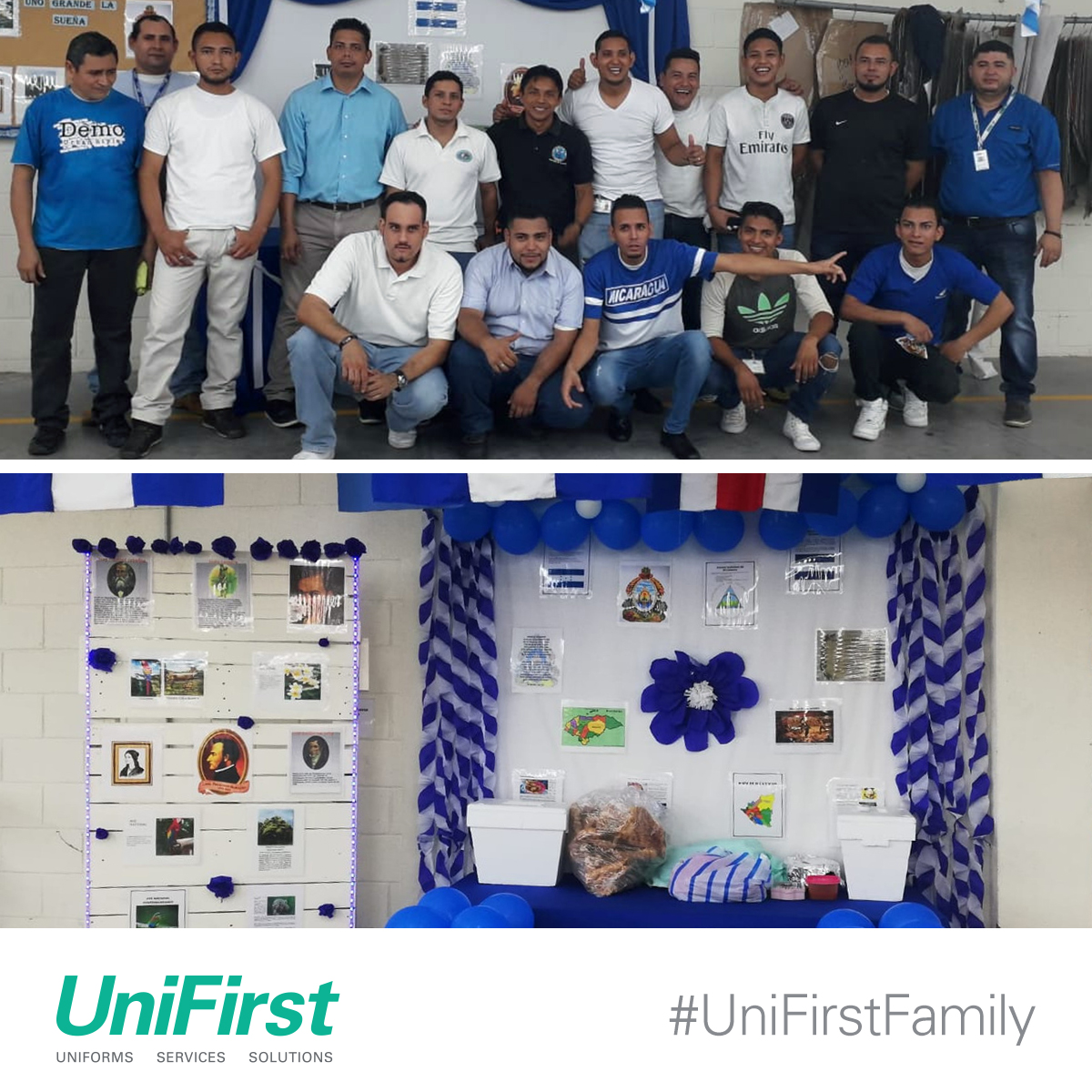 UniFirst_Corp's tweet photo. Every year on this day, our #UniFirstFamily in Nicaragua celebrate Independence Day, which recognizes the day Central America won its independence from Spain in 1821. We’d like to wish everyone in Nicaragua a happy and safe holiday. https://t.co/fT5GrrRXWx